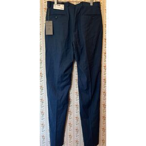 Jos A Bank Mens Wool Blue Slim Fit NWT Traveler Tech Pants Sz 32 Regular